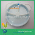 Hard Plastic Baby Dinner Divided Plates with 3 Section